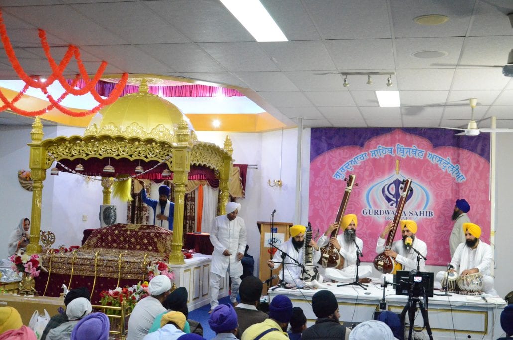 Darbar Sahib during evening kirtan