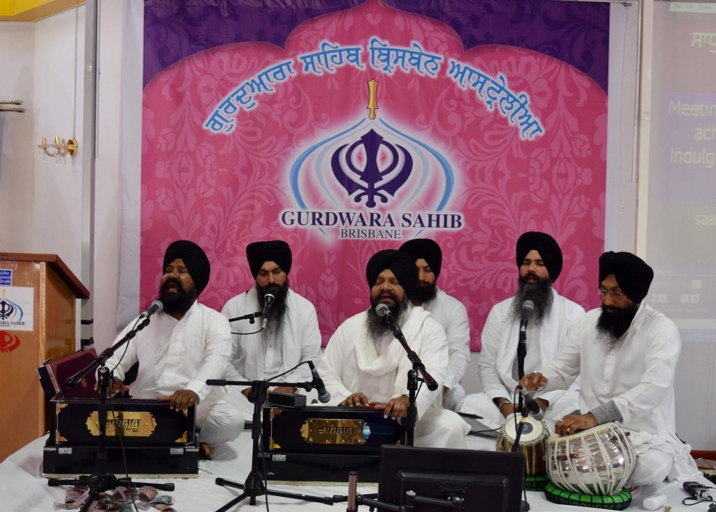 Kirtan jatha with harmonium and tabla