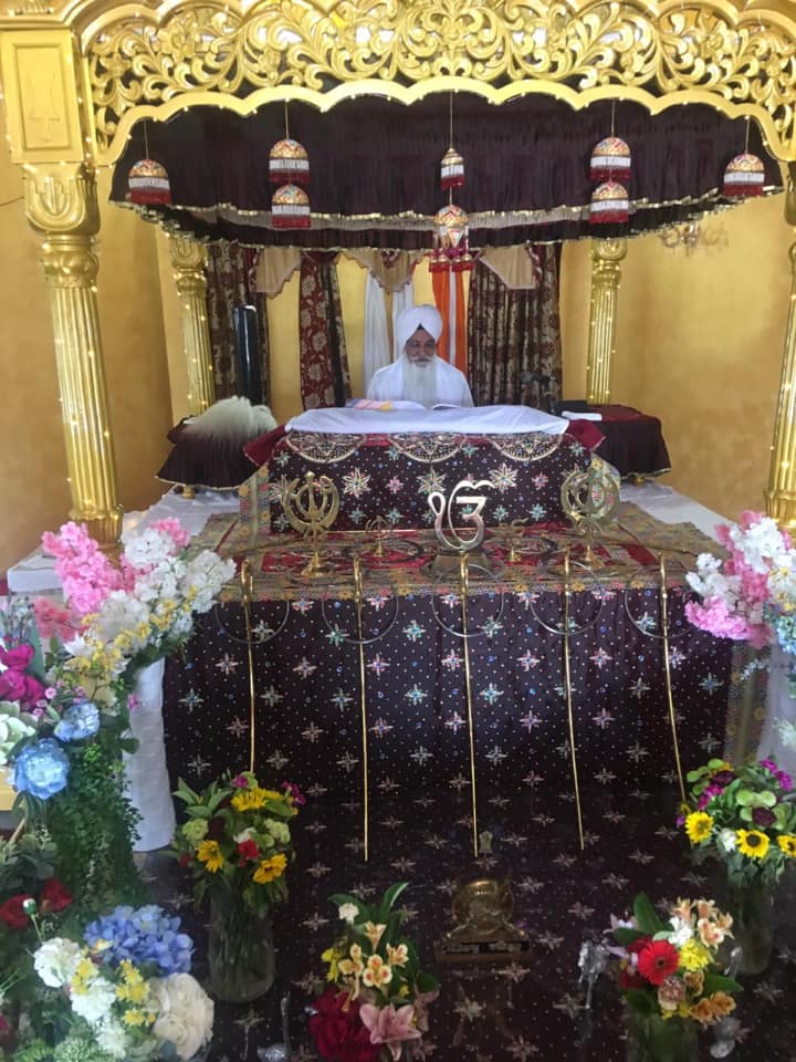 The Palki Sahib in the Darbar